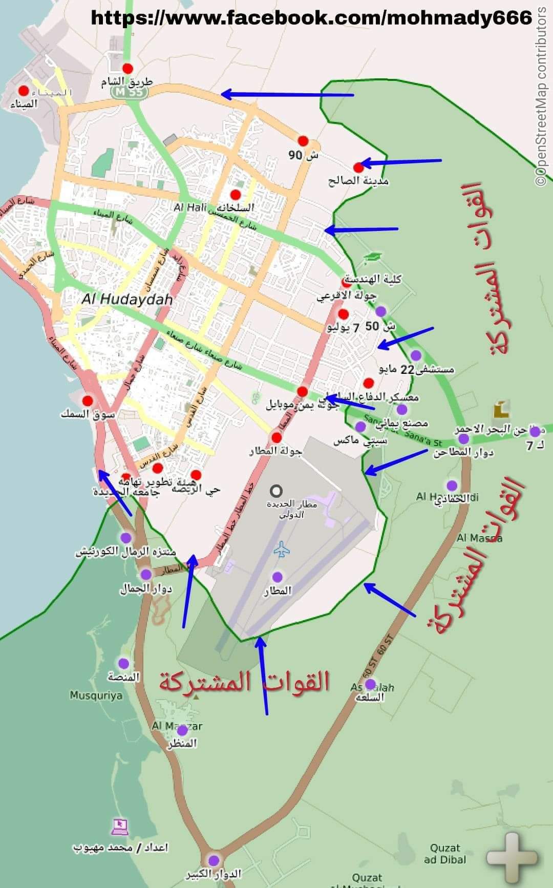 خارطة سير المعارك 